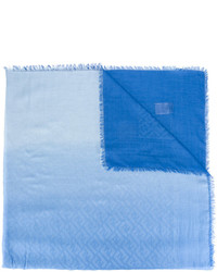Écharpe en coton bleu clair Fendi