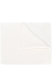 Écharpe en coton en tricot blanche Courreges
