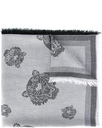 Écharpe en coton grise Kenzo