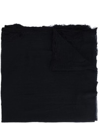 Écharpe en coton noire Faliero Sarti