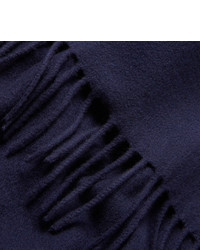 Écharpe en laine bleu marine Acne Studios