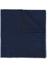 Écharpe en laine bleu marine Etro