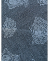 Écharpe en laine bleu marine Versace