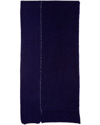 Écharpe en laine bleu marine Raf Simons