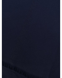 Écharpe en laine bleu marine Emporio Armani