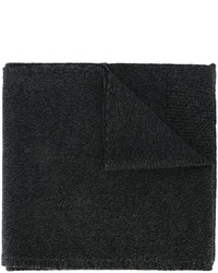 Écharpe en laine en tricot noire