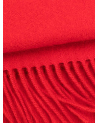 Écharpe en laine en tricot rouge Pringle