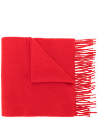 Écharpe en laine en tricot rouge Pringle