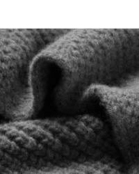 Écharpe en laine gris foncé Lanvin