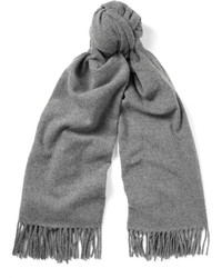 Écharpe en laine grise