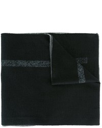 Écharpe en laine noire Armani Collezioni