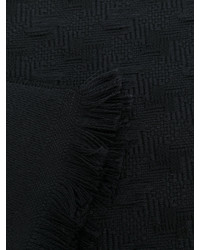 Écharpe en laine noire Versace