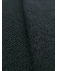 Écharpe en laine tressée bleu marine Cruciani