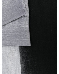 Écharpe en laine tressée grise Jil Sander
