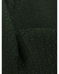 Écharpe en laine vert foncé Fendi