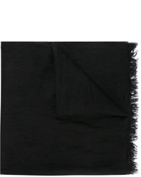 Écharpe en lin noire