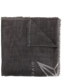 Écharpe en soie à étoiles gris foncé Givenchy