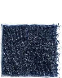 Écharpe en soie bleu marine Faliero Sarti