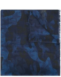 Écharpe en soie bleu marine Valentino Garavani