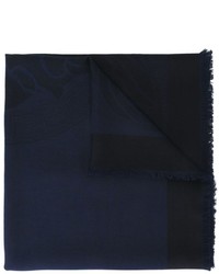 Écharpe en soie bleu marine Versace