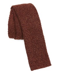 Écharpe en soie en tricot bordeaux