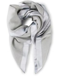 Écharpe en soie grise