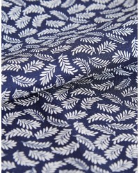Écharpe en soie imprimée bleue Ted Baker