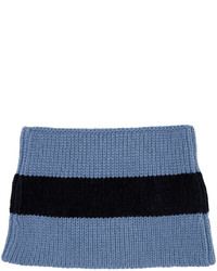 Écharpe en tricot bleu marine Giorgio Armani