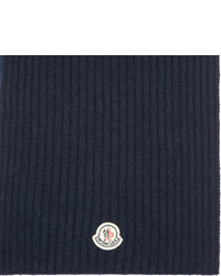 Écharpe en tricot bleu marine Moncler