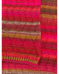 Écharpe en tricot bordeaux Missoni