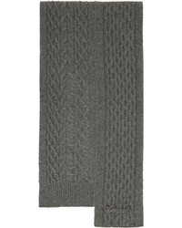 Écharpe en tricot gris foncé Axel Arigato