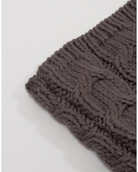 Écharpe en tricot gris foncé French Connection