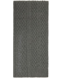 Écharpe en tricot gris foncé Axel Arigato