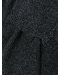 Écharpe en tricot gris foncé Isabel Benenato