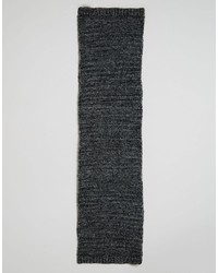 Écharpe en tricot gris foncé Pieces