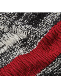 Écharpe en tricot gris foncé Missoni