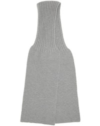 Écharpe en tricot grise Doppiaa