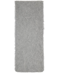 Écharpe en tricot grise Commission