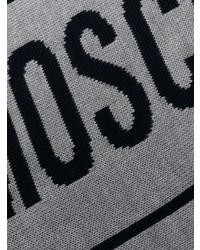 Écharpe en tricot grise Moschino