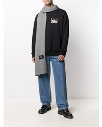 Écharpe en tricot grise Calvin Klein Jeans