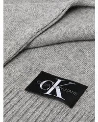 Écharpe en tricot grise Calvin Klein Jeans