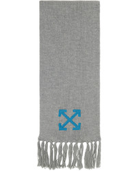 Écharpe en tricot grise Off-White