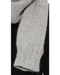 Écharpe en tricot grise Eugenia Kim