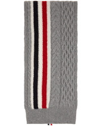 Écharpe en tricot grise Thom Browne