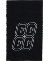 Écharpe en tricot noire et blanche Givenchy