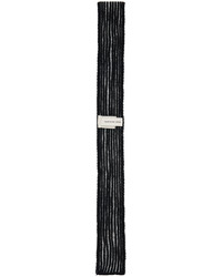Écharpe en tricot noire et blanche Feng Chen Wang