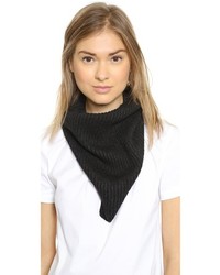 Écharpe en tricot noire A.L.C.