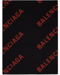 Écharpe en tricot noire Balenciaga