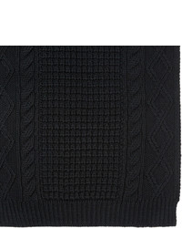 Écharpe en tricot noire Versace