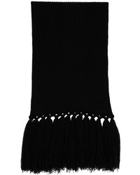 Écharpe en tricot noire Amiri